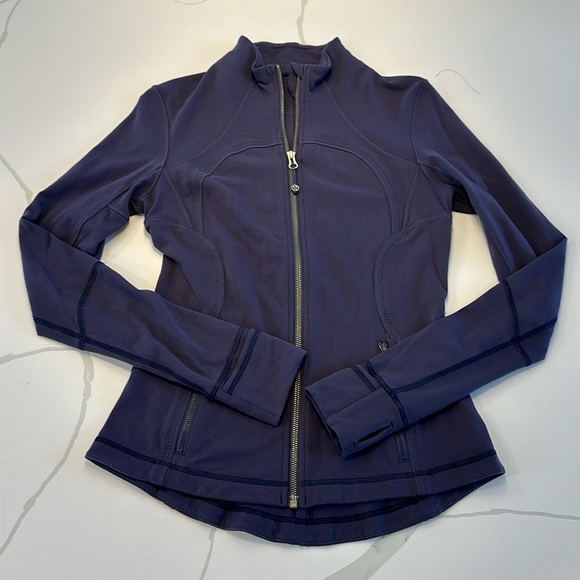 lululemon athletica Jackets & Blazers - Lululemon Forme Jacket Cuffins Cadet Blue size 8